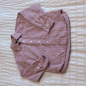 Tommy Hilfiger Kids Size 6/7 Checked Long Sleeve Shirt Red Blue